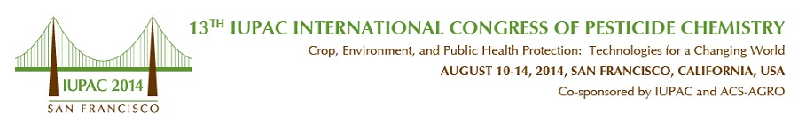 ▪ 13 Edición del Congreso IUPAC International of Pesticide Chemistry, 10-14 Agosto – San Francisco, EEUU