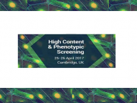 ▪ High Content & Phenotypic Screening Conference, April 25-26, Cambridge, UK