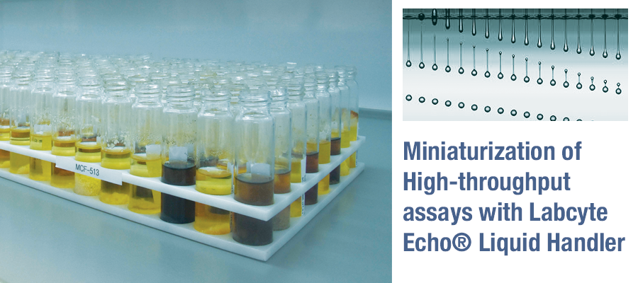 ▪ Fundación MEDINA mejora la distribución de sus librerías de extractos microbianos de Productos Naturales utilizando el equipo Labcyte Echo® Liquid Handler