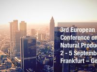 ▪ 3rd European Conference on Natural Products, 2 – 5 September, Frankfurt – Germany