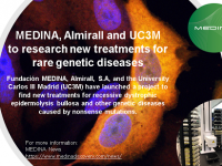 MEDINA, Almirall and UC3M to research new treatments for rare genetic diseases