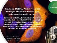 Fundación MEDINA, Almirall y la UC3M investigan nuevos tratamientos para enfermedades genéticas raras