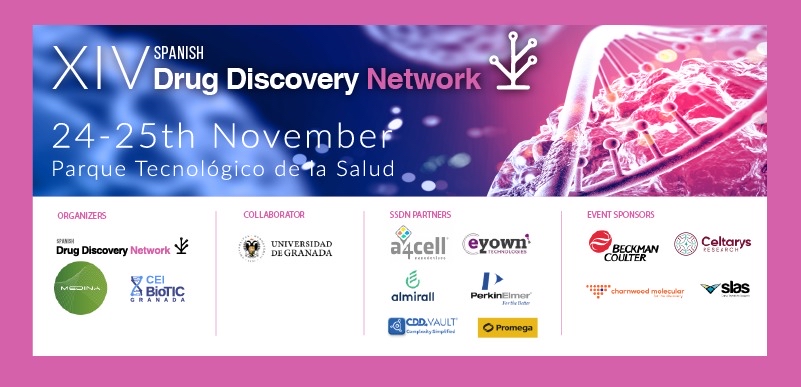 XIV reunión científica de la SDDN (Asociación Española de Profesionales del Descubrimiento y Desarrollo de Fármacos), Granada 24 – 25 de noviembre.